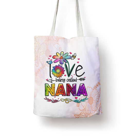 I Love Being Called Nana Daisy Flower Cute Mothers Day Tote Bag, Mother's Day Tote Bag, Mother's Day Gift, Shopping Bag For Women
