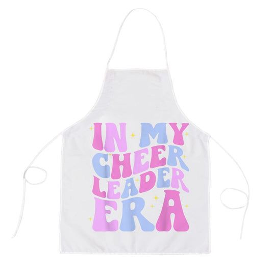 In My Cheer Leader Era Cheerleading Women Girls Boys Teens Apron, Mother's Day Apron, Funny Cooking Apron For Mom