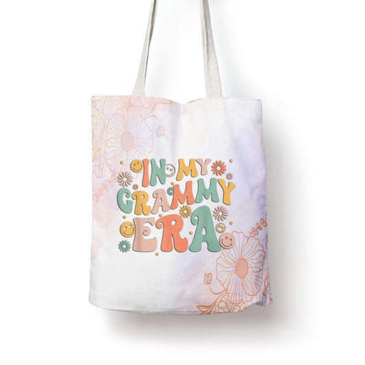In My Grammy Era Baby Announcement For Grandma Mothers Day Tote Bag, Mother's Day Tote Bag, Mother's Day Gift, Shopping Bag For Women