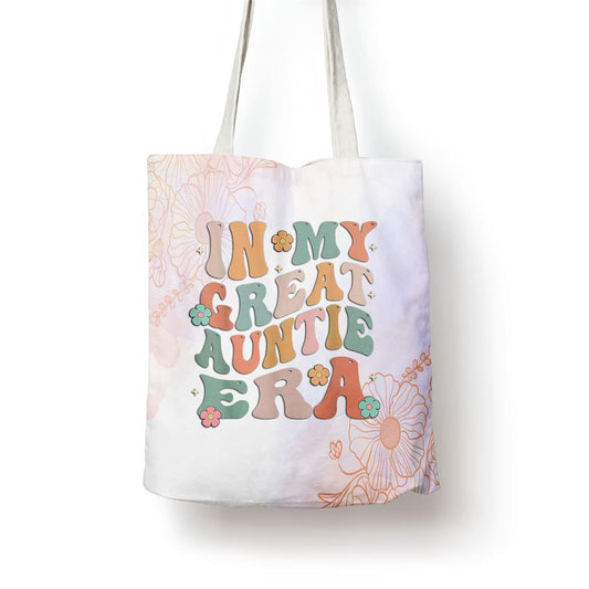 In My Great Auntie Era Baby Announcement Great Mothers Day Tote Bag, Mother's Day Tote Bag, Mother's Day Gift, Shopping Bag For Women