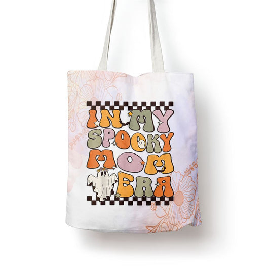 In My Spooky Mom Era Ghost Halloween Mothers Day Tote Bag, Mother's Day Tote Bag, Mother's Day Gift, Shopping Bag For Women