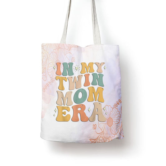 In My Twin Mom Era Funny Mothers Day For New Mom Of Twins Tote Bag, Mother's Day Tote Bag, Mother's Day Gift, Shopping Bag For Women