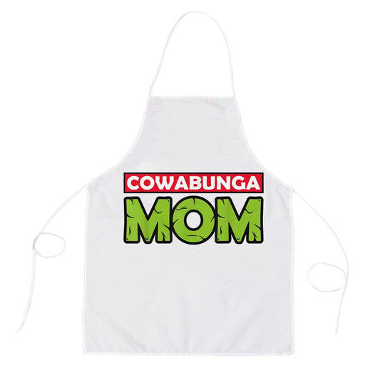 Mademark X Teenage Mutant Ninja Turtles Cowabunga Mom Mothers Day Apron, Mother's Day Apron, Funny Cooking Apron For Mom