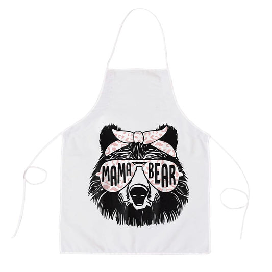 Mama Bear Face Sunglasses Mother Mothers Day Gift Apron, Mother's Day Apron, Funny Cooking Apron For Mom