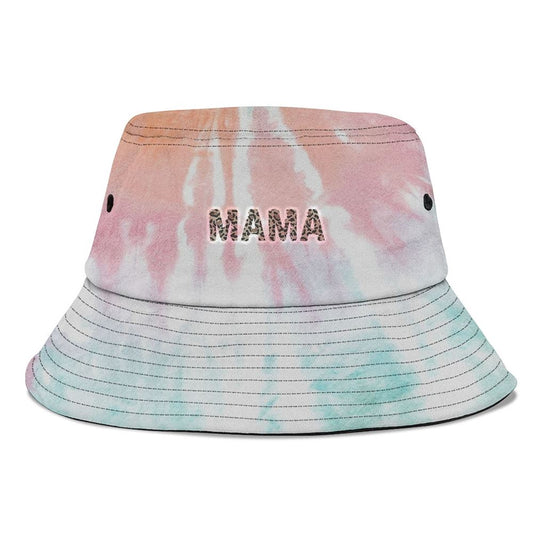 Mama Leopard Cheetah Print Mothers Day Gift Bucket Hat, Mother's Day Bucket Hat, Mother's Day Gift, Sun Protection Hat For Women