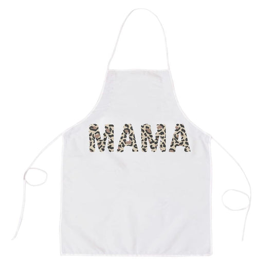 Mama Leopard Cheetah Printmothers Day Gift Apron, Mother's Day Apron, Funny Cooking Apron For Mom