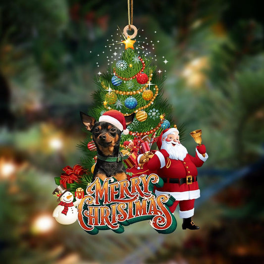 Miniature Pinscher Christmas Tree&Dog Hanging Ornament, Christmas Tree Decoration, Car Ornament Accessories, Christmas Ornaments 2023