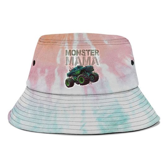 Monster Truck Mama Family Matching Monster Truck Lovers Bucket Hat, Mother's Day Bucket Hat, Mother's Day Gift, Sun Protection Hat For Women