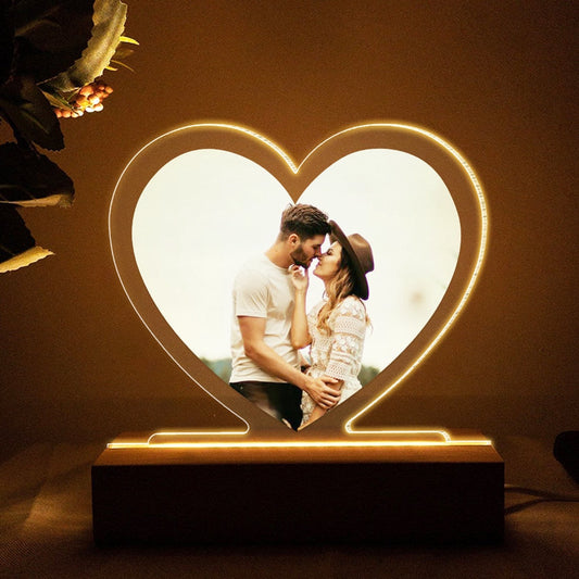 Mother's Day Led Night Light, Couple Togetherness Forever, Personalized 3D Led Light Upload Photo