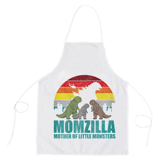 Mothers Day Momzilla Mother Of Little Monsters Apron, Mother's Day Apron, Funny Cooking Apron For Mom