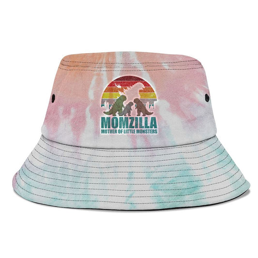 Mothers Day Momzilla Mother Of Little Monsters Bucket Hat, Mother's Day Bucket Hat, Mother's Day Gift, Sun Protection Hat For Women