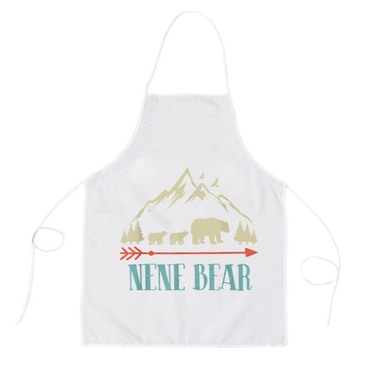 Nene Bearvintage Fathers Day Mothers Day Apron, Mother's Day Apron, Funny Cooking Apron For Mom