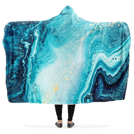 Ocean Marble Hooded Blanket, Hippie Hooded Blanket, In Style Mandala, Hippie, Cozy Vibes, Mandala Gift
