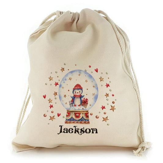 Penguin Snow Globe Christmas Sack, Christmas Bag Gift, Christmas Tree Decoration Ideas, Christmas Gift 2023