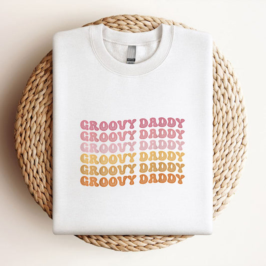 Retro Groovy Hippie Daddy Matching Family Mothers Day Sweatshirt, Mother's Day Sweatshirt, Mommy Shirt