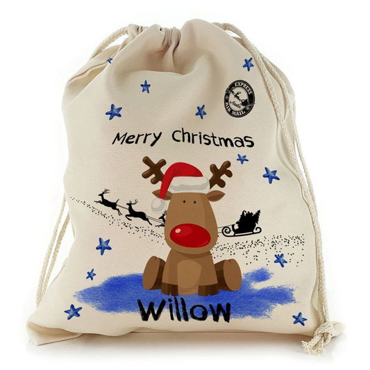 Rudolph the Red Nose Reindeer Christmas Sack, Christmas Bag Gift, Christmas Tree Decoration Ideas, Christmas Gift 2023
