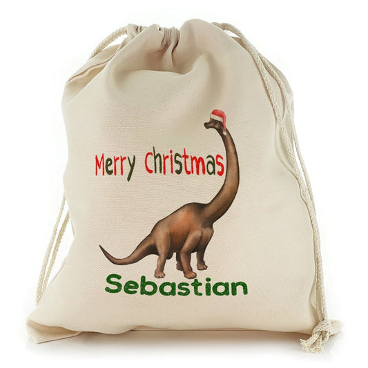 Santa Hat Diplodocus Dinosaur Christmas Sack, Christmas Bag Gift, Christmas Tree Decoration Ideas, Christmas Gift 2023