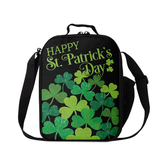 Shamrocks Clovers Lunch Bag, St Patrick's Day Lunch Box, St Patrick's Day Gift