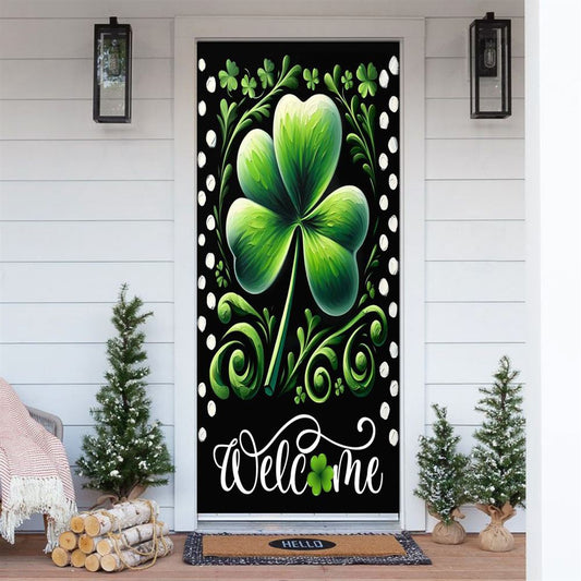 Shamrocks Door Cover, St Patrick's Day Door Cover, St Patrick's Day Door Decor, Irish Decor