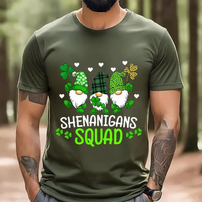 Shenanigans Squad Gnomes Patrick's Day T-Shirt, St Patrick's Day T shirt, St Paddys Day T Shirt, Shamrock Tee