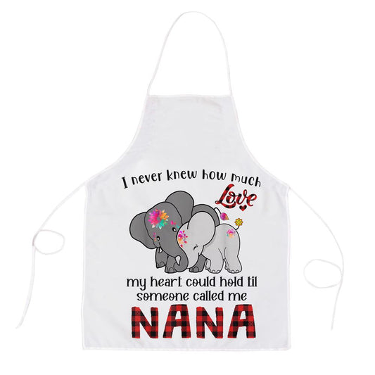 Someone Called Me Nana Elephants Cute Mothers Day Apron, Mother's Day Apron, Funny Cooking Apron For Mom