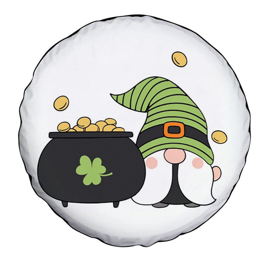 St Patrick Day Gnomes Car Tire Cover, St Patrick's Day Car Tire Cover, Shamrock Spare Tire Cover Wrangler