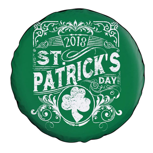 St Patrick's Day 2024 Car Tire Cover, St Patrick's Day Car Tire Cover, Shamrock Spare Tire Cover Wrangler