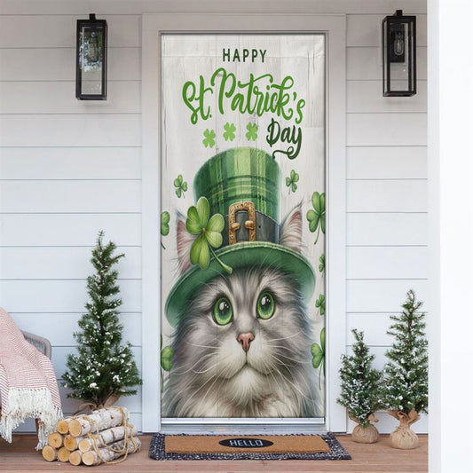 St Patrick's Day Cat Door Cover, Cat Inside The Money Jar, St Patrick's Day Door Cover, St Patrick's Day Door Decor, Irish Decor