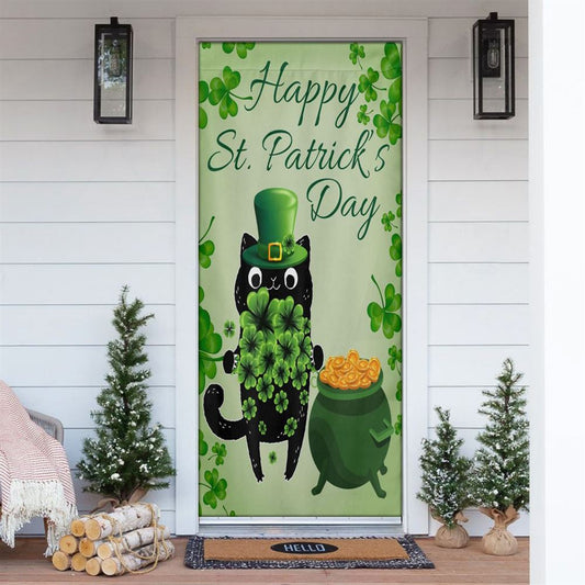 St Patrick's Day Cat Door Cover, St Patrick's Day Door Cover, St Patrick's Day Door Decor, Irish Decor