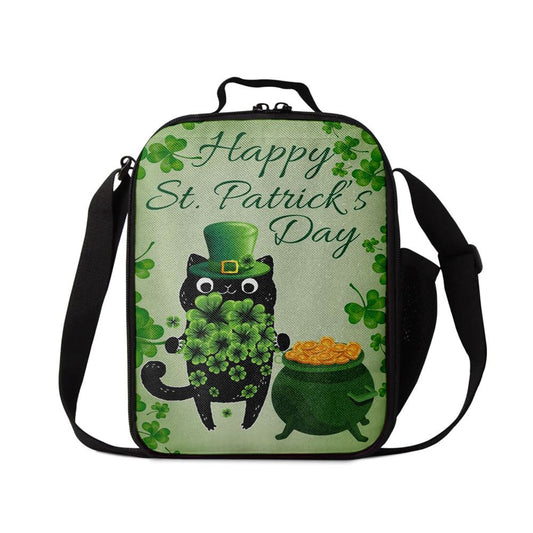 St Patrick's Day Cat Lunch Bag, Hold The Clovers, St Patrick's Day Lunch Box, St Patrick's Day Gift