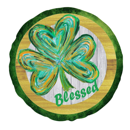 St Patrick's Day Decar Tire Covers, Shamrock, Blessed, St Patrick's Day Car Tire Cover, Shamrock Spare Tire Cover Wrangler