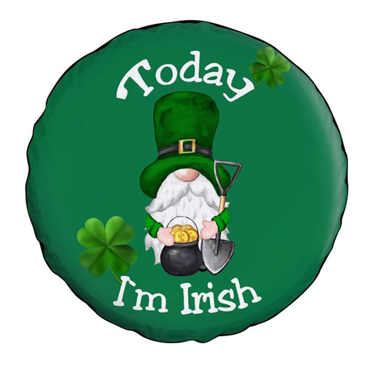 St Patrick's Day Dwarf Today I'M Irish Car Tire Cover, St Patrick's Day Car Tire Cover, Shamrock Spare Tire Cover Wrangler
