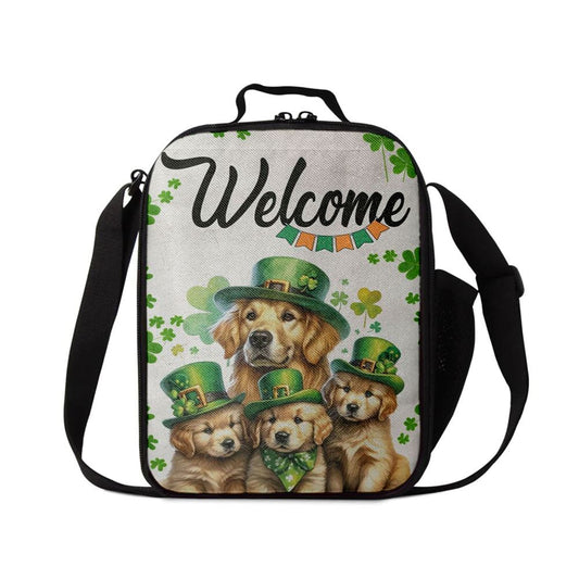 St Patrick's Day Golden Retriever Lunch Bag, St Patrick's Day Dog Lunch Bag, St Patrick's Day Lunch Box, St Patrick's Day Gift