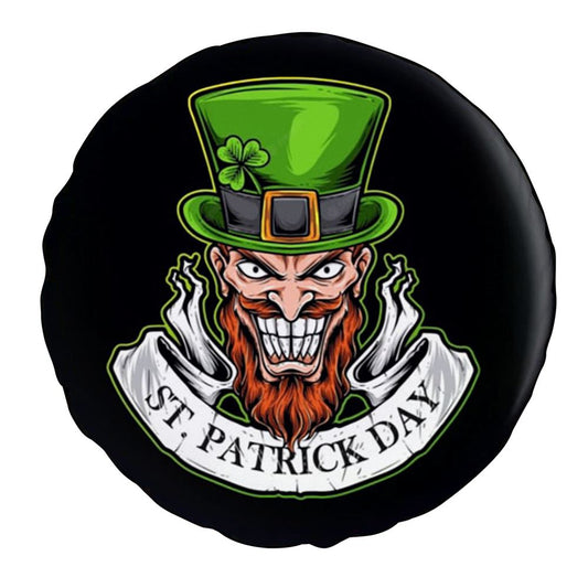 St Patrick's Day Hat Car Tire Cover, St Patrick's Day Car Tire Cover, Shamrock Spare Tire Cover Wrangler