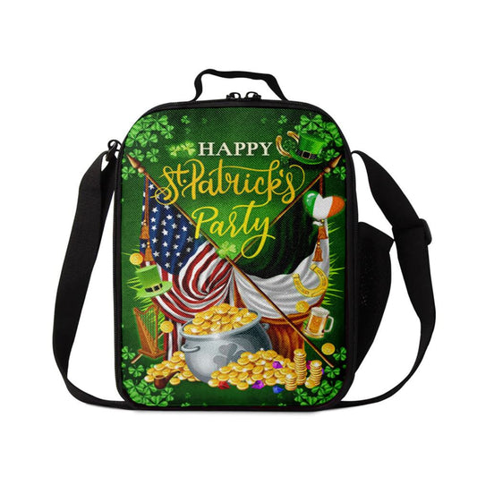 St Patrick's Day Irish American Lunch Bag, St Patrick's Day Lunch Box, St Patrick's Day Gift
