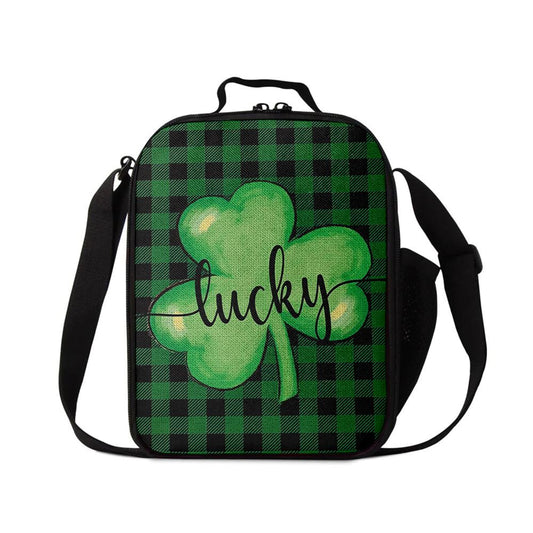 St Patrick's Day Lucky Shamrock Clover Lunch Bag, St Patrick's Day Lunch Box, St Patrick's Day Gift