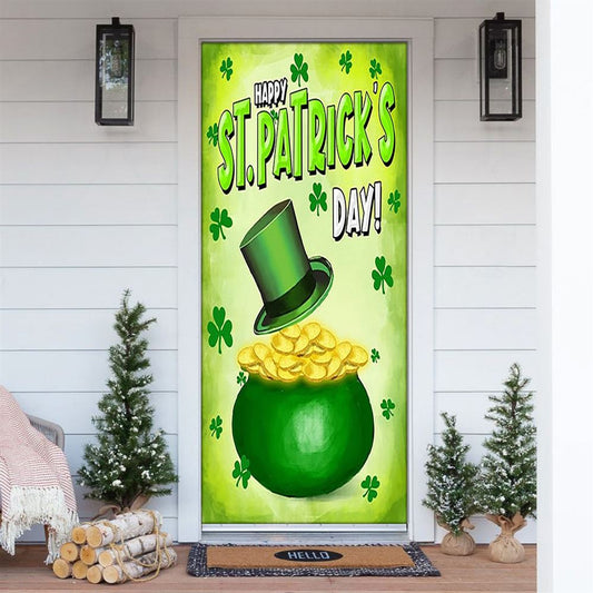 St Patty's Pot O' Gold Door Cover, St Patrick's Day Door Cover, St Patrick's Day Door Decor, Irish Decor