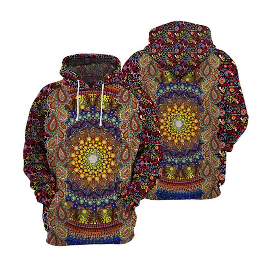 Sunflower Hippie All Over Print 3D Hoodie For Men And Women, Hippie Gifts, Hippie Hoodie, Hippie Clothes