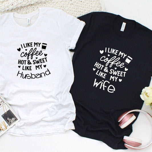 Sweet Coffee Couple Matched Outfits Your Perfect Set For Couples, Couple T Shirts, Valentine T-Shirt, Valentine Day Gift