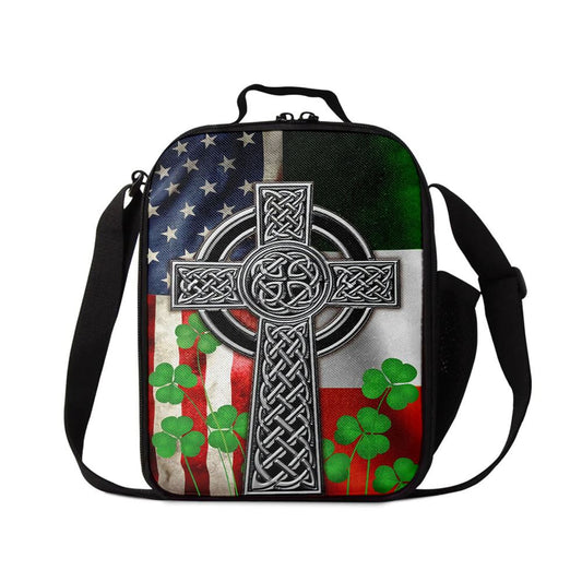 The Irish Celtic Cross St Patrick's Lunch Bag, St Patrick's Day Lunch Box, St Patrick's Day Gift