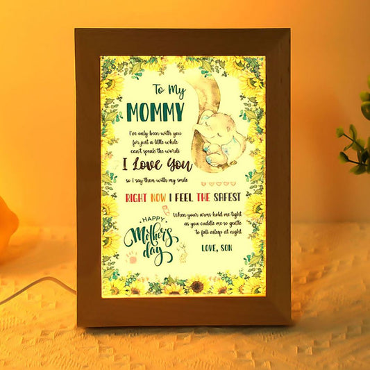 To My Mommy I Love You Frame Lamp, Mother's Day Frame Lamp, Led Lamp For Mom, Mother's Day Gift