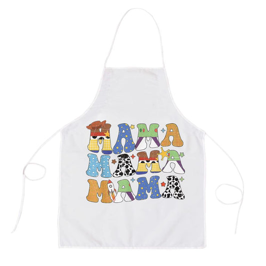 Toy Funny Story Mama Boy Mom Mothers Day Tee For Women Apron, Mother's Day Apron, Funny Cooking Apron For Mom