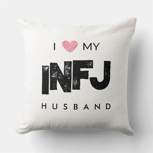 Valentine Pillow, I Love My Husband Traits Valentine Throw Pillow, Heart Throw Pillow, Valentines Day Decor