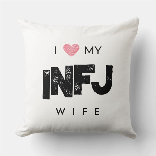 Valentine Pillow, I Love My Wife Traits Valentine Throw Pillow, Heart Throw Pillow, Valentines Day Decor