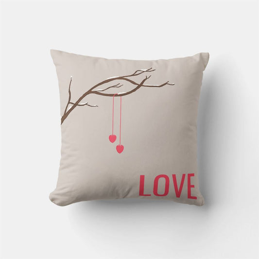 Valentine Pillow, I Love U Valentines Day Gift Throw Pillow, Heart Throw Pillow, Valentines Day Decor