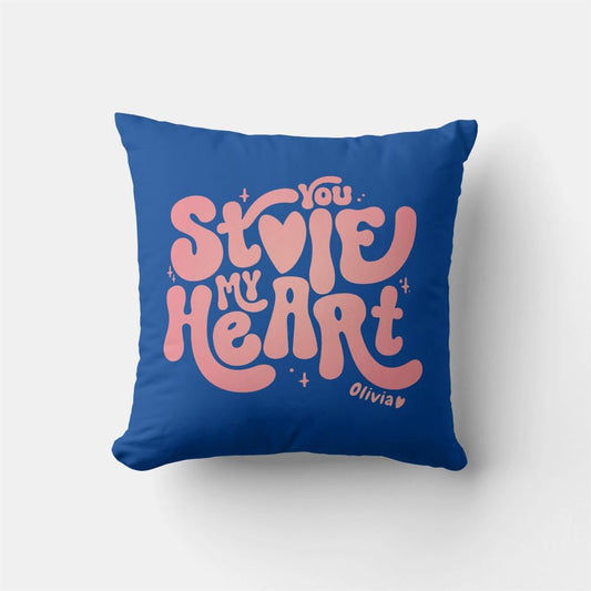 Valentine Pillow, You Stole My Heart Couple Matching Valentines Day Throw Pillow, Heart Throw Pillow, Valentines Day Decor