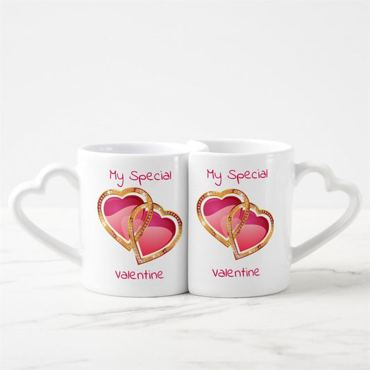 Valentine'S Day Mugs My Special Valentine Heart shaped Mug Set, Coffee Mugs For Couples, Valentine Mugs, Valentine Gift
