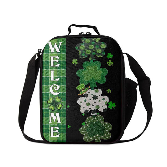 Welcome Lucky Shamrocks Lunch Bag, St Patrick's Day Lunch Box, St Patrick's Day Gift