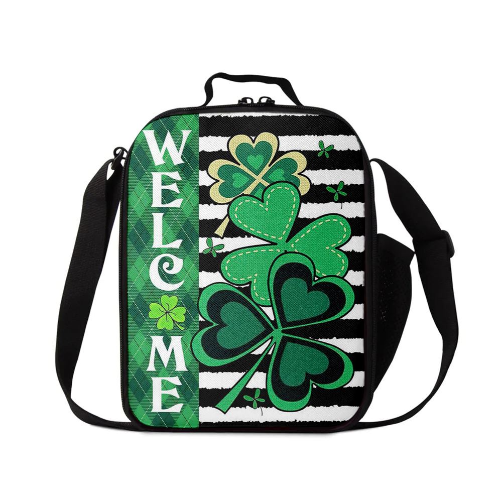 Welcome Shamrocks Lunch Bag, St Patrick's Day Lunch Box, St Patrick's Day Gift