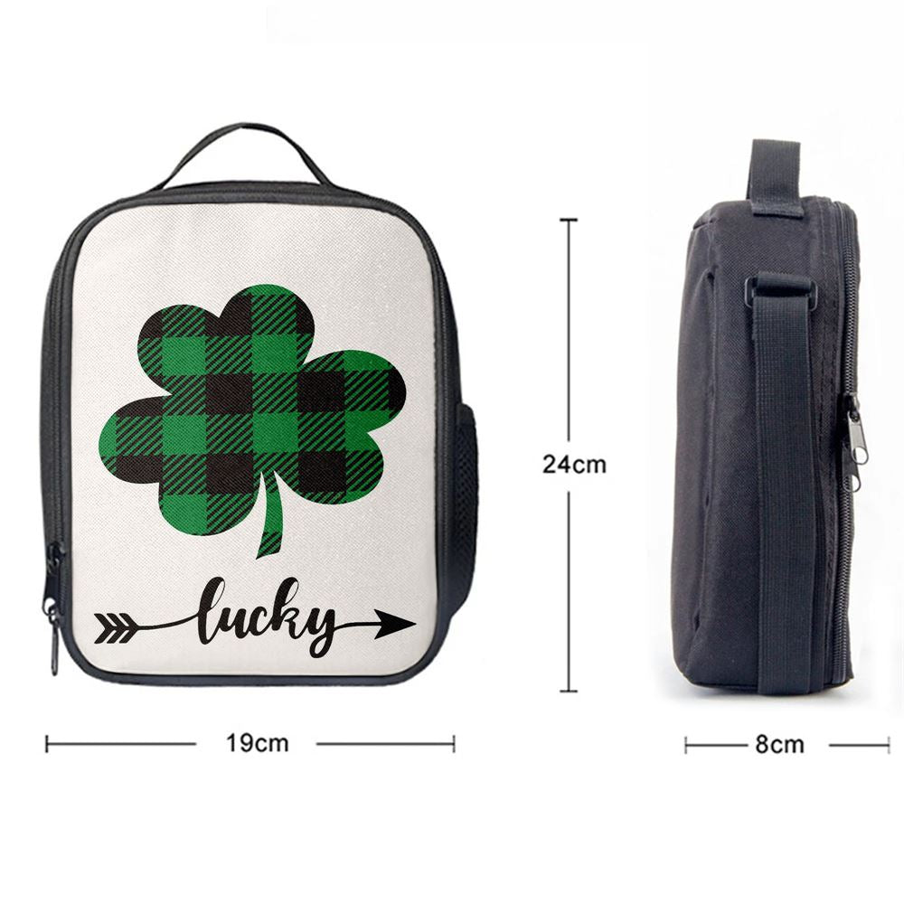 Welcome St Patrick's Day Shamrock Clover Lunch Bag, St Patrick's Day Lunch Box, St Patrick's Day Gift